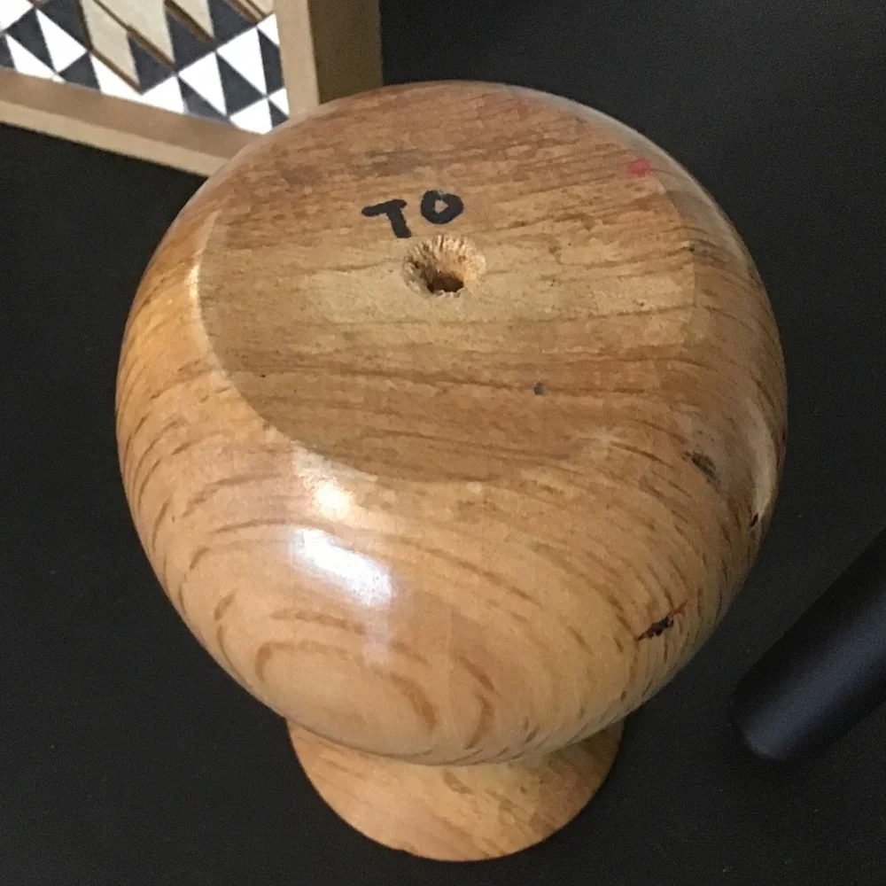 Beautiful wood flower vase